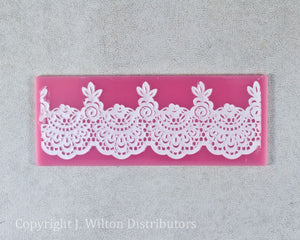 SILICONE LACE MAT 7"x3" FLORAL4