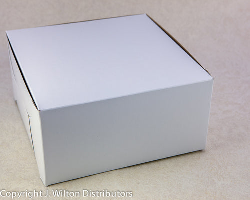 CAKE BOX 10x10x5 1PC WHITE      