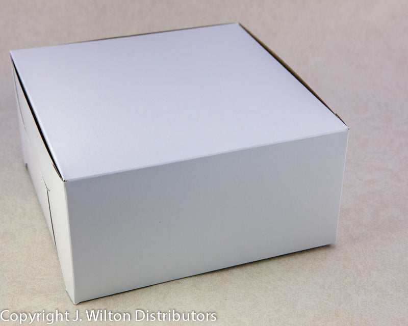 CAKE BOX 10x10x5 1PC WHITE      