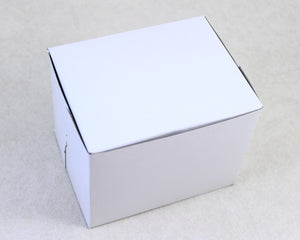 CAKE BOX 1PC BOX 5"X4"X4"  WHITE