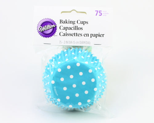 STANDARD BAKING CUP-DOTS-BLUE