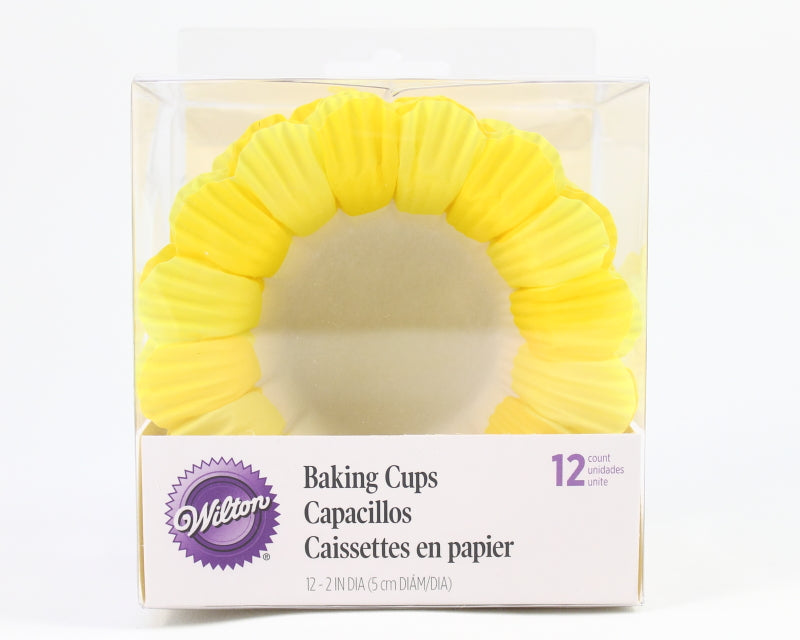 BAKING CUP- BLOSSOM 12 COUNT YELLOW