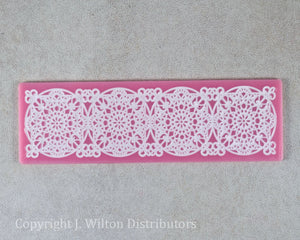 SILICONE LACE MAT 8"x2.5" FLORAL3