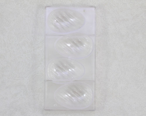 PC CHOCOLATE MOLD STRIPED EGG