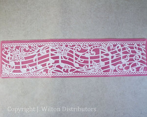 SILICONE LACE MAT 16"x4" MUSICAL NOTE