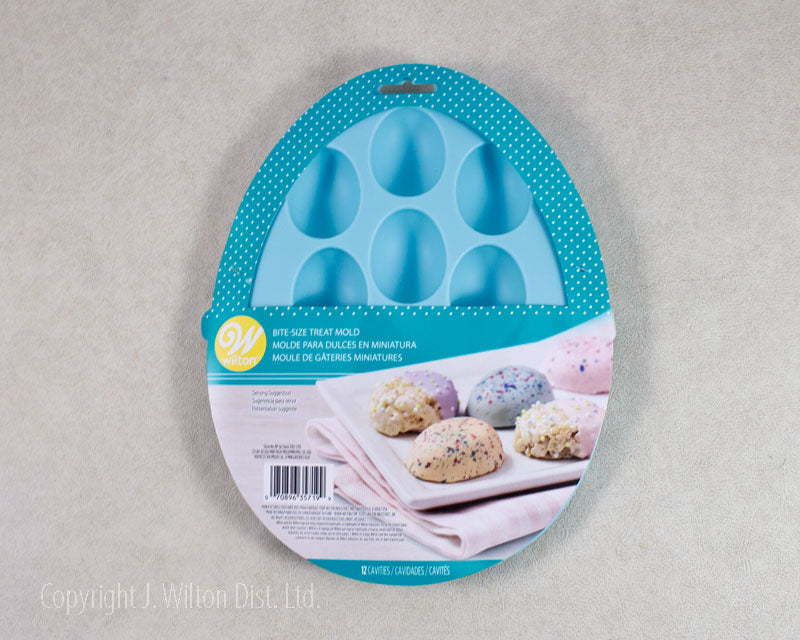 Easter Mini Silicone Egg Shaped Blue Mold Wilton 12 Cavities
