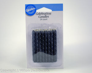 CANDLES 24 COUNT BLACK