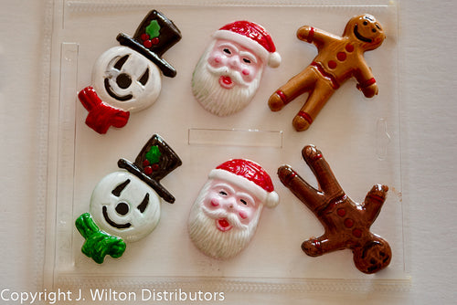 SNOWMAN SANTA GINGERBREAD X 6