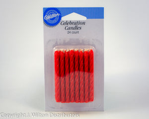 CANDLES 24 COUNT RED