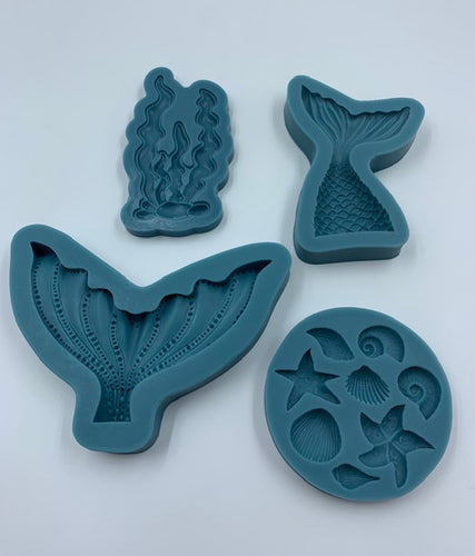 SILICONE MOLD SET MERMAID 4PC.