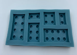 SILICONE MOLD ASSORTED LEGO PIECES 1PC.