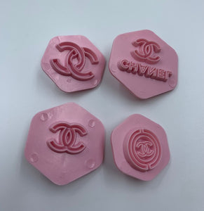 COOKIE/FONDANT STAMP "CHANEL" 4PC.