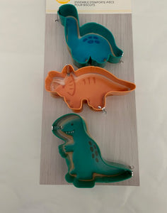 COOKIE CUTTER SET 3PC. DINOSAURS