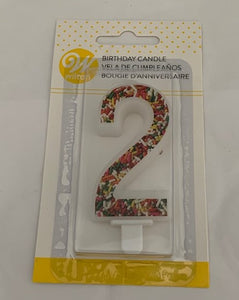 CANDLES NUMERAL SPRINKLE PATTERN