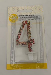 CANDLES NUMERAL SPRINKLE PATTERN