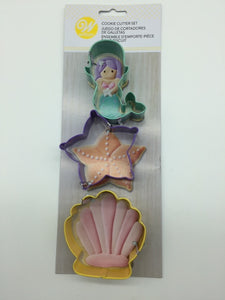 Cookie Cutter Mermaid/Sanddollar/Clam