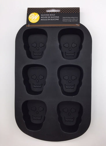 SILICONE MOLD SKULL 6CAVITY