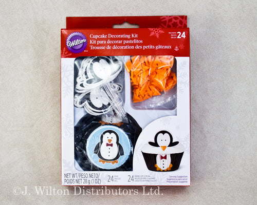 CUPCAKE DECORATING KIT 48 COUNT PENGUIN