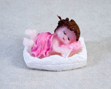 PARTY CANDLE BABY w/ PILLOW PINK