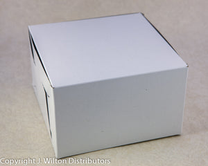 CAKE BOX 14x10x4 1PC WHITE