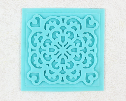 SILICONE FONDANT LACE MAKER SQUARE