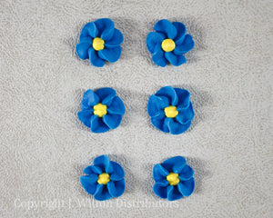 DROP FLOWER 3/4" BLUE 50PC.