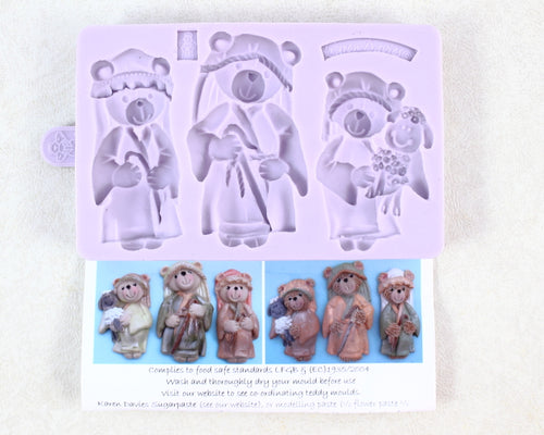 FONDANT MOLD- TEDDY KINGS