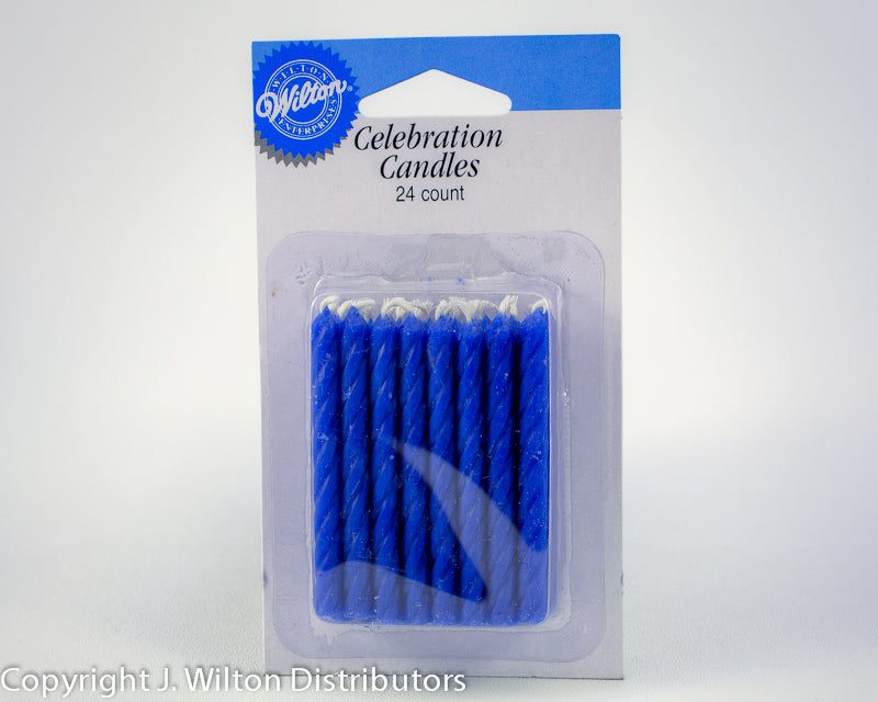 CANDLES 24 COUNT BLUE