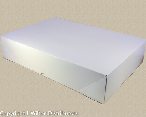 CAKE BOX 2PC BOX 25x17x5 WHITE