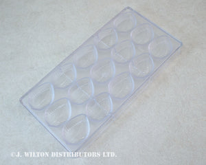 POLYCARBONATE CHOCOLATE MOLD VEINED LEAF