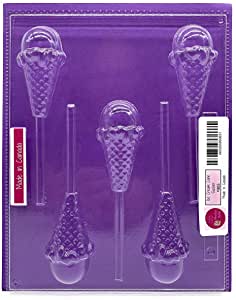 Candy Island Chocolate Mold #805 - Ice Cream Cone Sucker