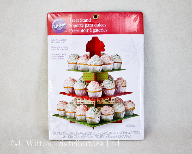 CUPCAKE & TREAT STAND SQUARE HOLIDAY