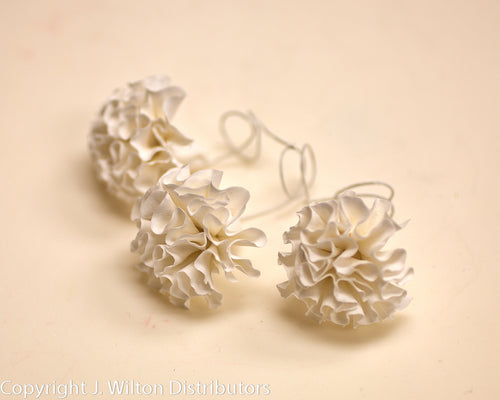 CARNATION MEDIUM SINGLE 8PC WHITE     