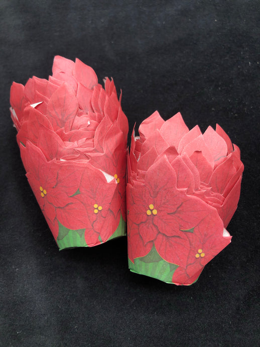 Baking Cup Mini Poinsettia 30 PC