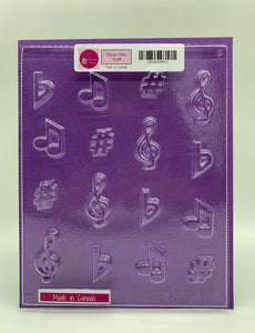 Candy Island Chocolate Mold  #139 - Musical Notes