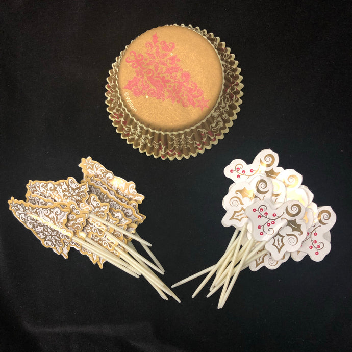 Baking Cups Elegant Christmas 75 PC