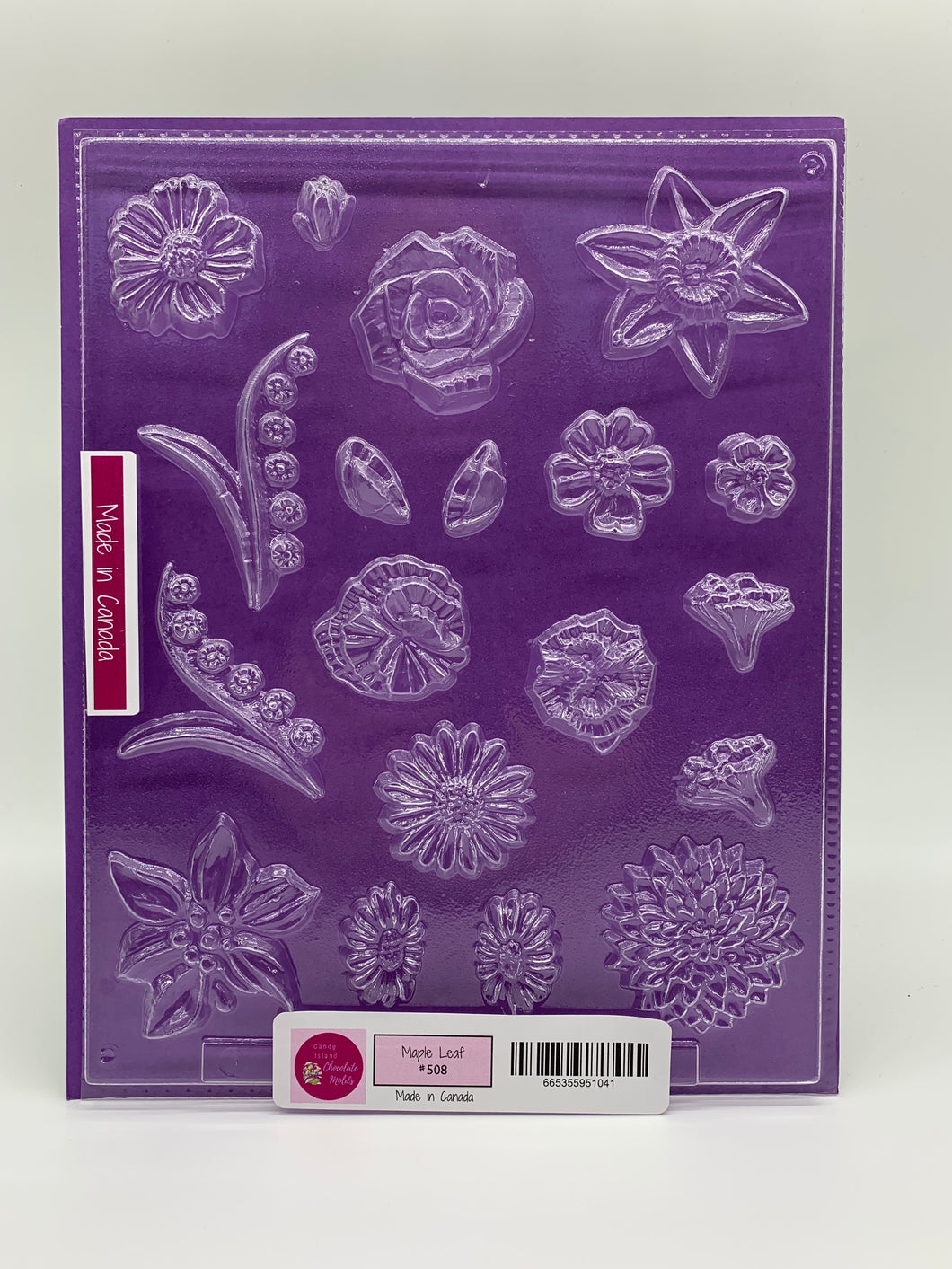 Candy Island Chocolate Mold #508 - Assorted Flowers