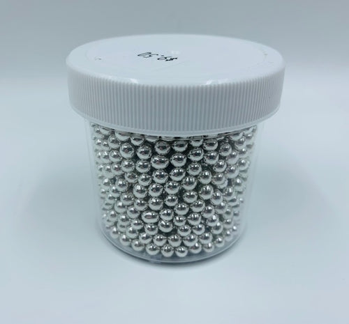 SUGAR PEARL 4mm 85g SILVER