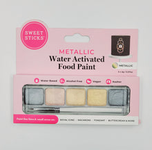 EDIBLE FOOD PAINT WATER ACTIVATED 5 COLOURS METALLIC
